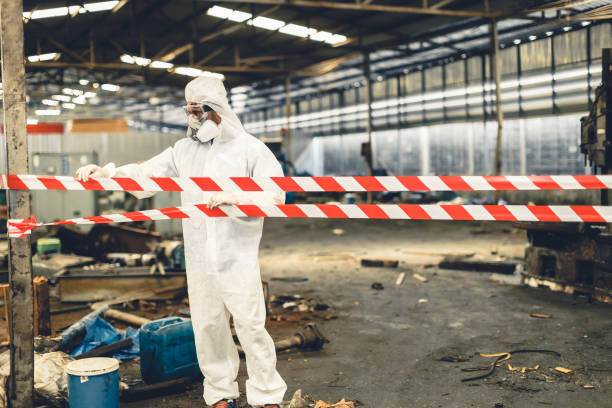 Professional Sewage Cleanup technician working in Ocean City, NJ